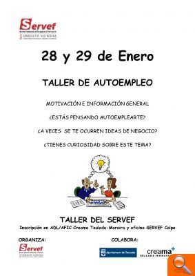 Se abren las inscripciones para los talleres del Servef en el ADL/AFIC de Teulada Moraira